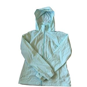 Columbia Access Point Windbreaker Rain Jacket Womens Small Crushed Blue